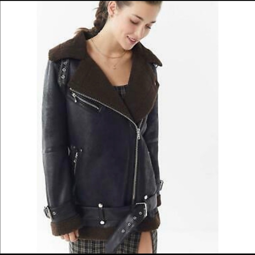 UO Moto Fuax Leather Jacket